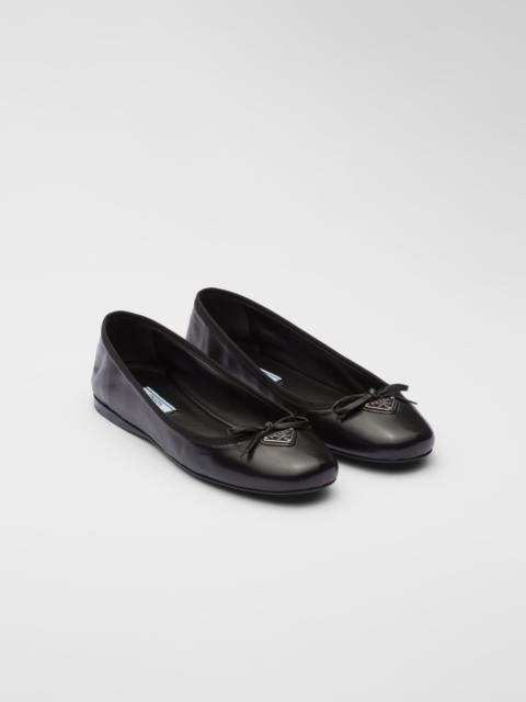 Prada Nappa leather ballerinas