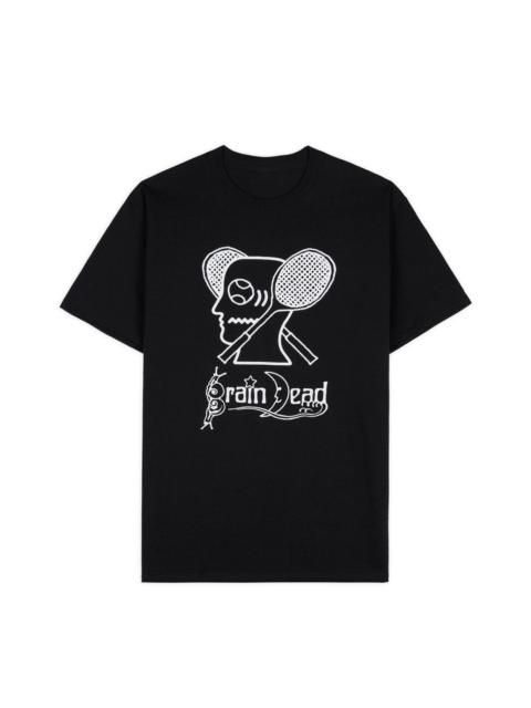 BRAIN DEAD Brain Dead Equipment Tennis T-shirt - Black