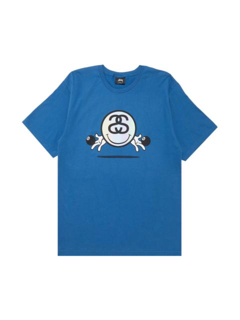 Stussy Smiley Link Tee 'Blue'