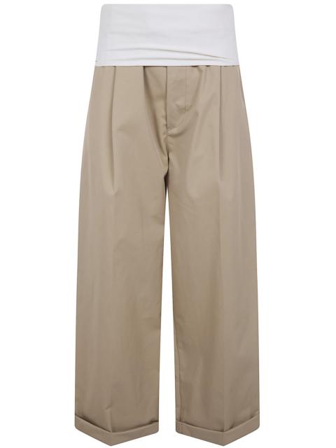 DARKPARK Wendy Elastic Waist Wide Leg Trousers