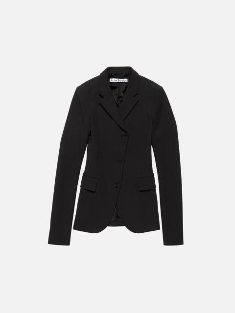 Acne Studios Fitted wool suit jacket - Black