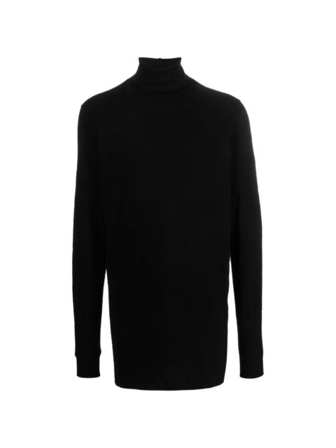 roll-neck organic cotton jumper