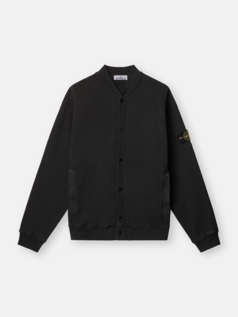 Stone Island 6100034 ORGANIC COTTON DIAGONAL FLEECE 'OLD' EFFECT