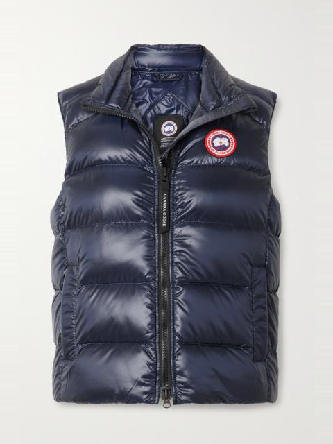 Cypress quilted recycled ripstop down vest