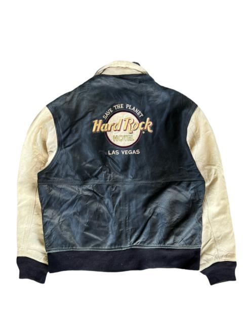 Hard Rock Quilted Bomber Jacket Navy