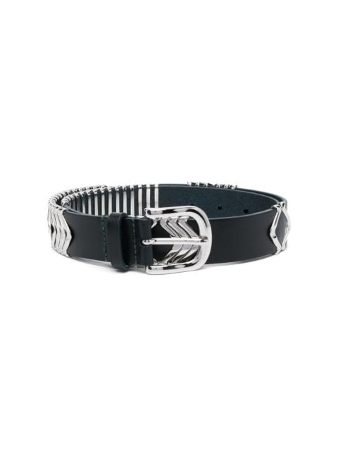 leather buckle belt