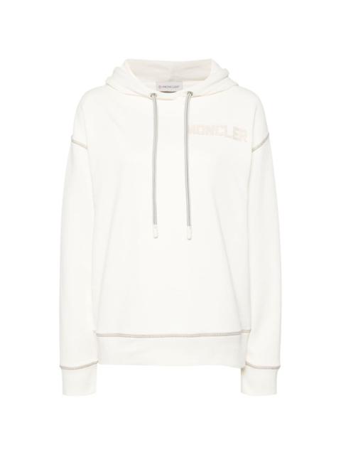 Moncler logo-embroidered hoodie