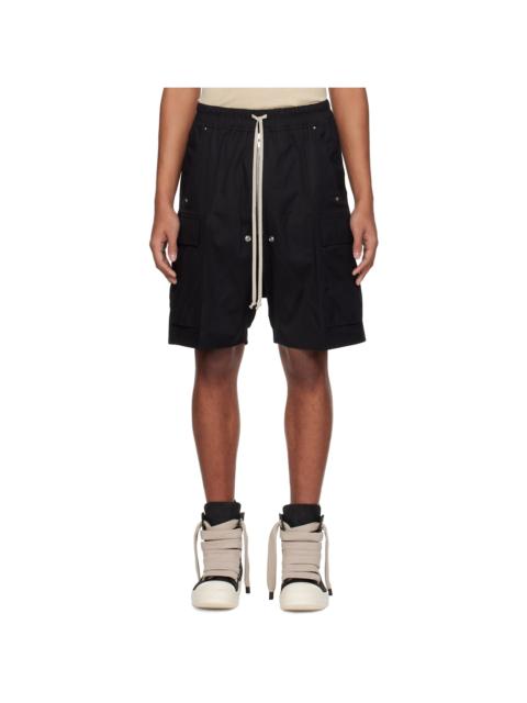 Rick Owens Black Temple Cargobela Shorts