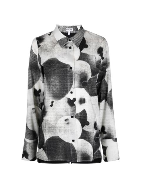 abstract-print shirt