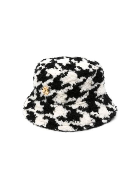 houndstooth bucket hat