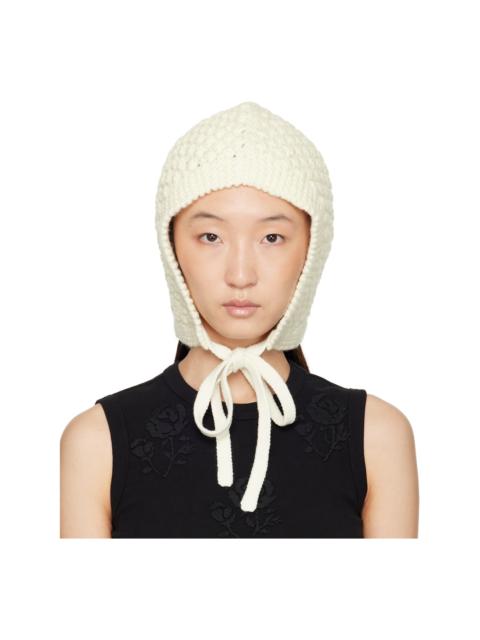 SHUSHU/TONG White Tied Knit Hood
