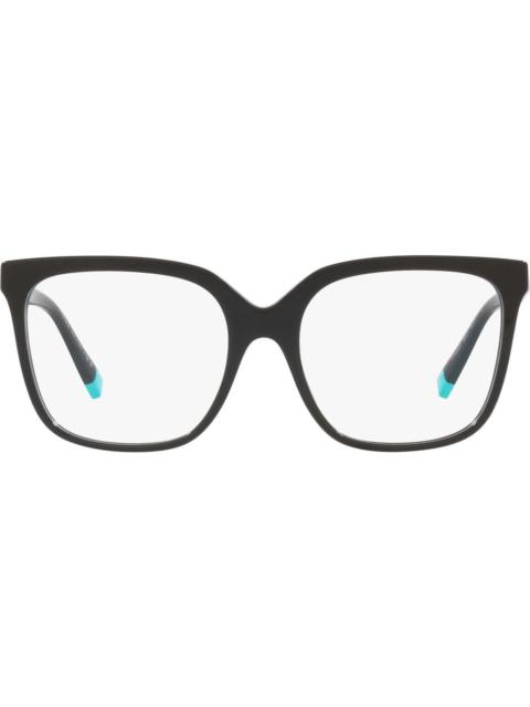 Tiffany & Co. 52mm Square Optical Glasses in Black at Nordstrom