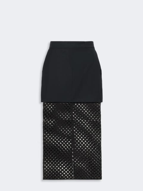 Max Mara VIALE Woollen cloth pencil skirt - ULTRAMARINE
