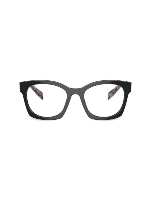 Prada logo-lettering D-frame glasses