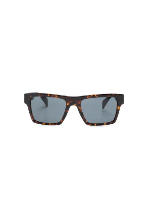 tortoiseshell-effect square frame sunglasses