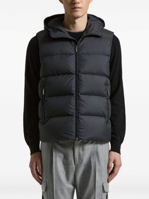 PESERICO hooded zip-fastening gilet