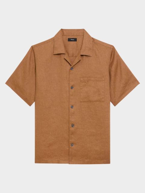 Men's Noll Linen Camp-Collar Shirt