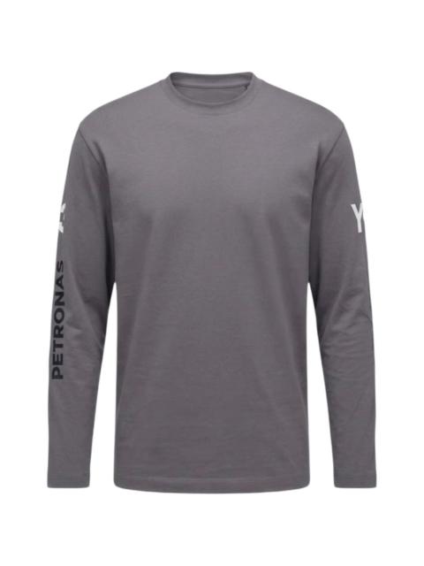 Y-3 x Mercedes Chaos long-sleeve graphic-print T-shirt