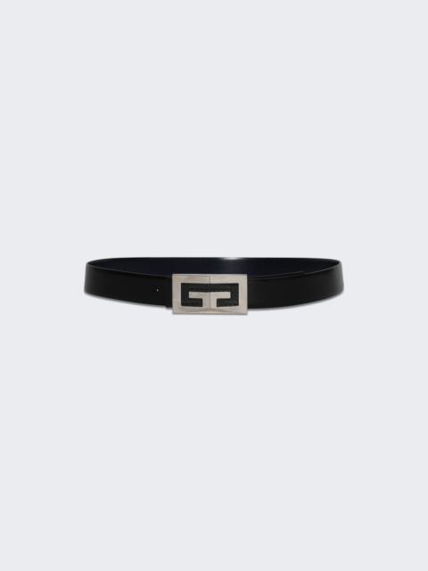 Givenchy Reversible  2g Small Buckle Belt Black And Dark Blue
