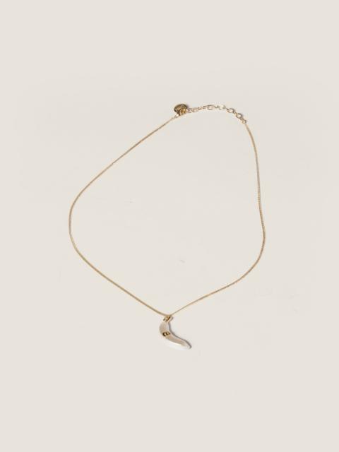 Miu Miu Metal necklace with pendant