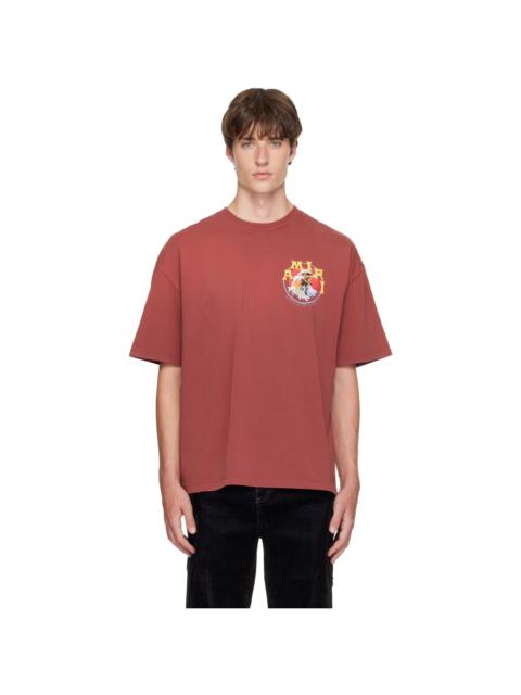 AMIRI Red 'Amiri Eagle' OS T-shirt