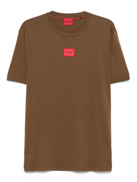 HUGO Hugo Logo-embroidered Cotton T-shirt