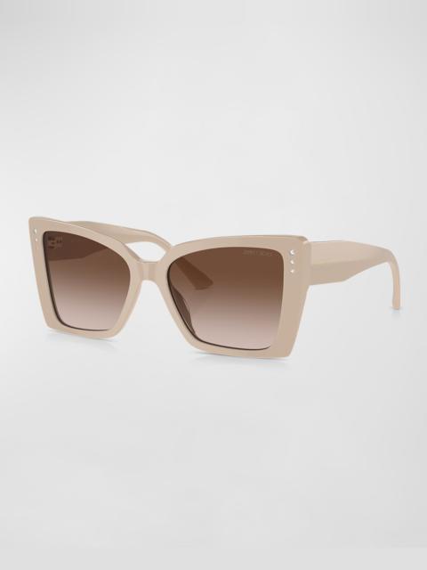 Embellished Acetate Butterfly Sunglasses