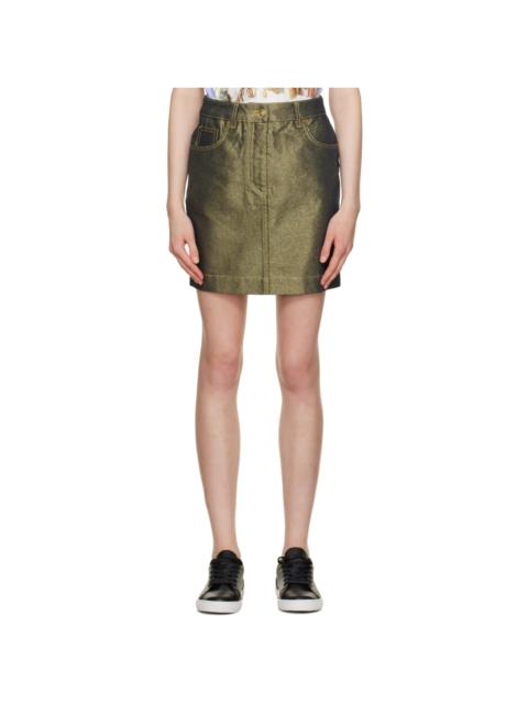Gold Metallic Miniskirt