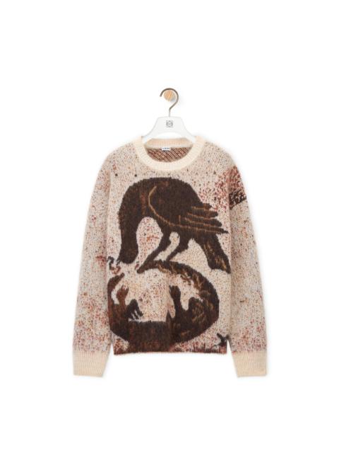 Loewe Bird intarsia sweater in alpaca and wool