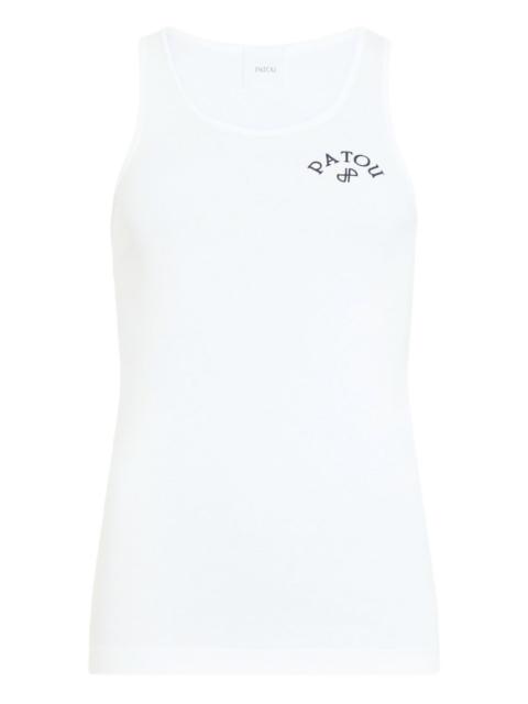 PATOU logo-print tank top