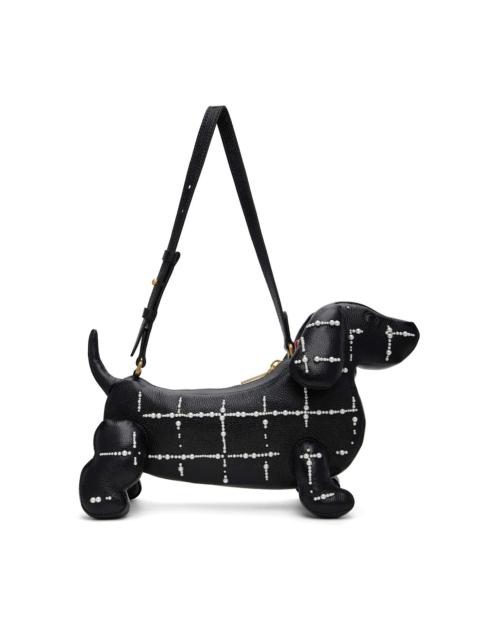 Thom Browne Black Windowpane Pearl Baby Hector Bag