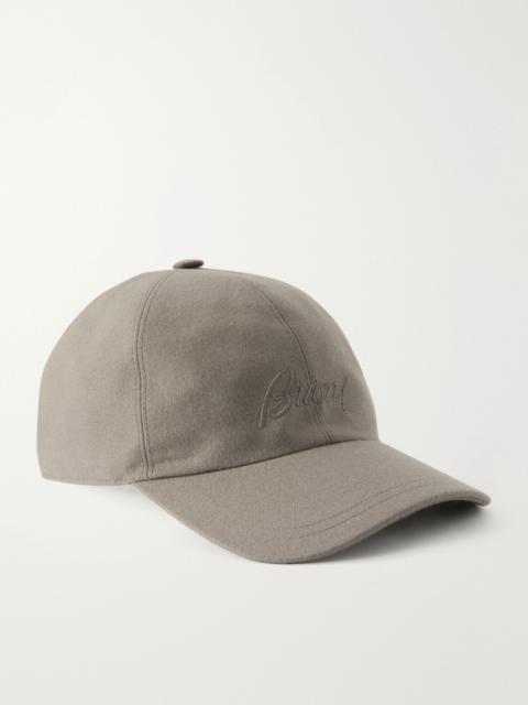 Brioni Logo-Embroidered Cashmere-Blend Baseball Cap