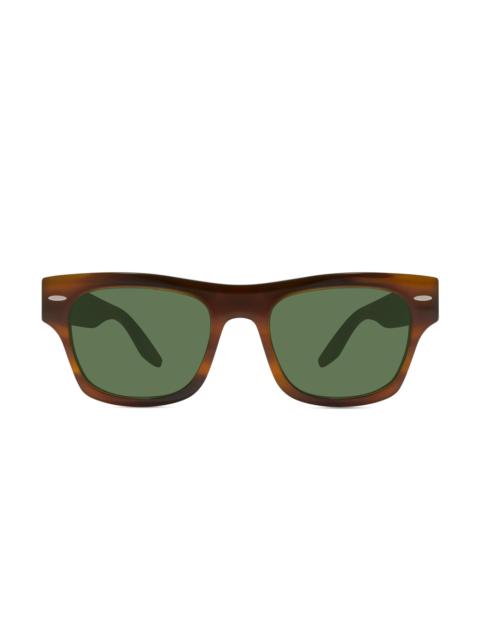 BARTON PERREIRA Men's Blackwell 53MM Rectangle Sunglasses - Brown Green