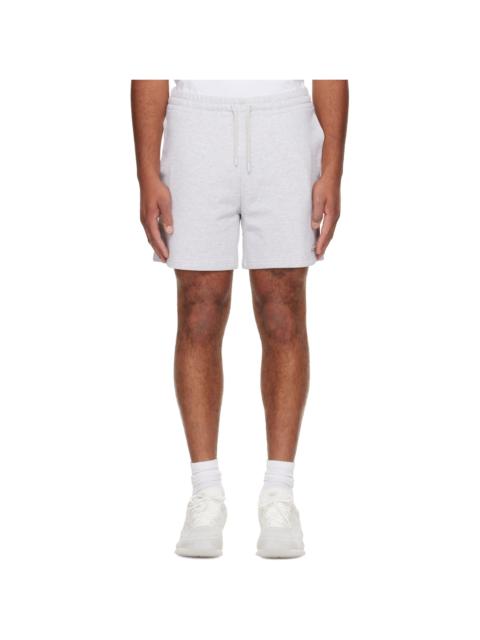 CASABLANCA Gray 'Casablanca' Logo Patch Shorts
