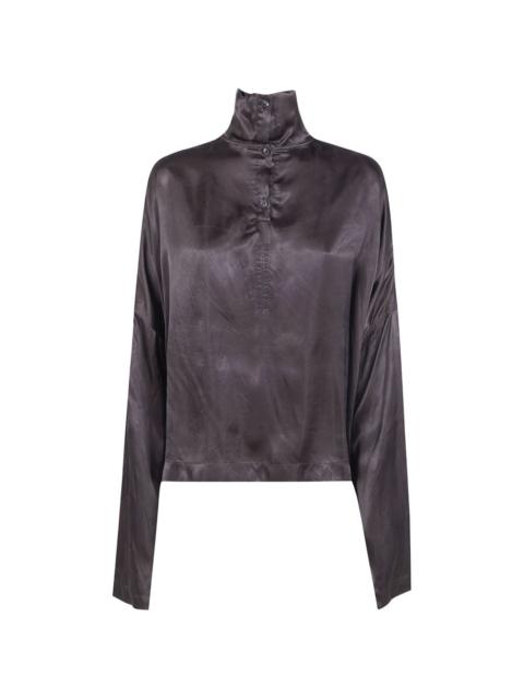 Rick Owens buttoned high-neck blouse