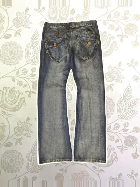 Other Designers Other - Flared TIM TAM MAN Denim Jeans Made In Jews SAMARITAN