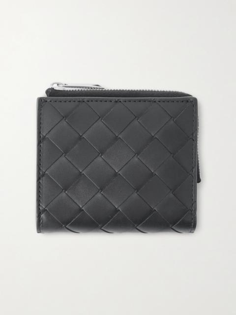 Bottega Veneta Intrecciato Leather Zip-Around Wallet