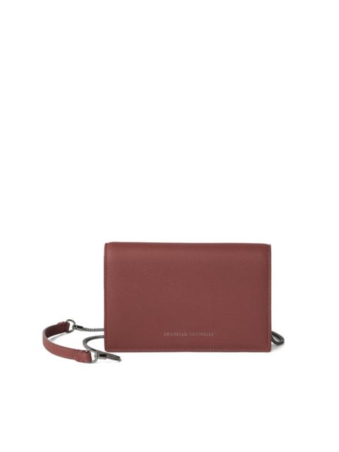 Brunello Cucinelli leather chain wallet