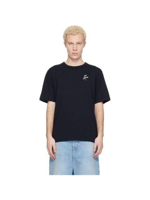 Maison Kitsuné Black 'Café Kitsuné' Relax T-shirt