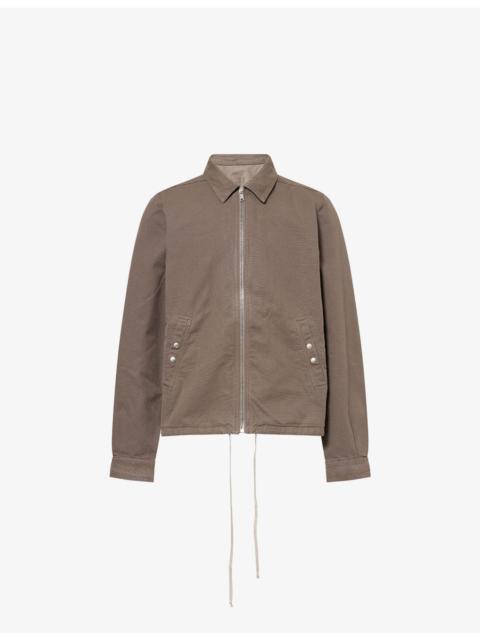 Rick Owens DRKSHDW Zip-Front Oversized Cotton Jacket