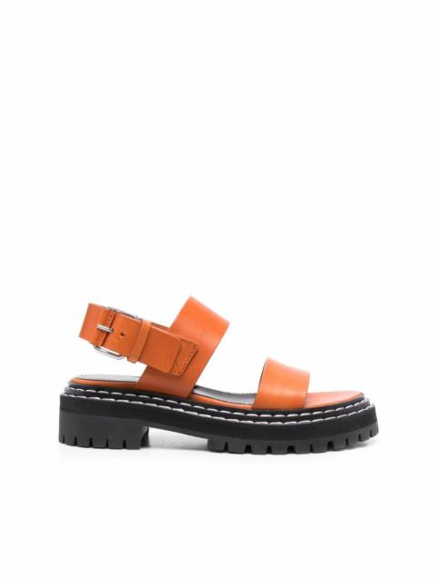 lug-sole leather sandals