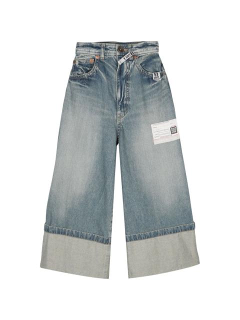 Maison MIHARAYASUHIRO Rolled-up wide-leg jeans