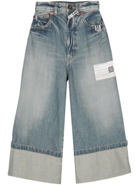 Maison MIHARAYASUHIRO Rolled-up wide-leg jeans