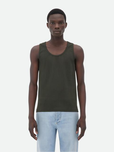 Bottega Veneta Slim Fit Cotton Stretch Ribbed Tank Top
