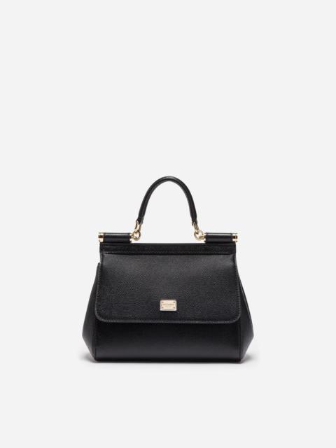 Dolce & Gabbana Small dauphine leather Sicily bag