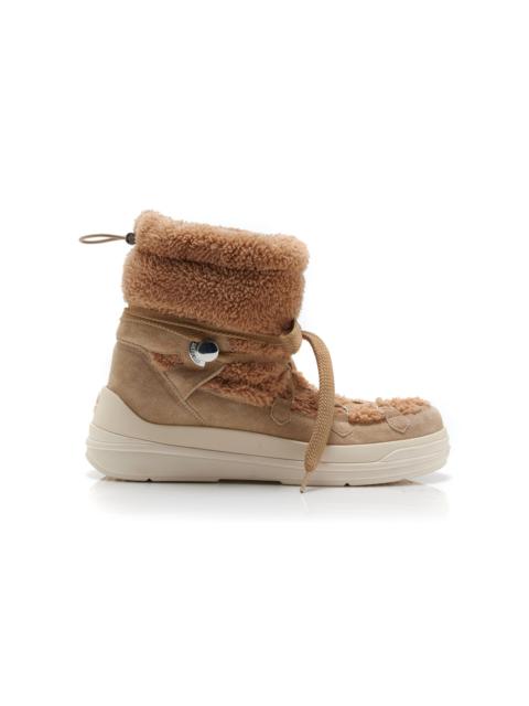 Moncler Insolux Teddy Snow Boots tan