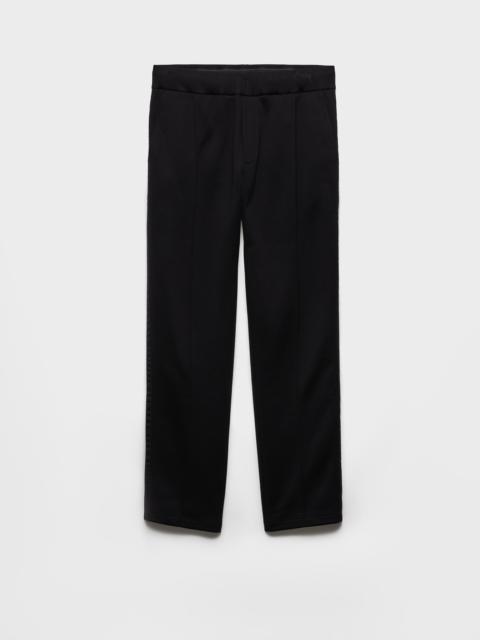 Prada Cotton fleece pants with Re-Nylon details