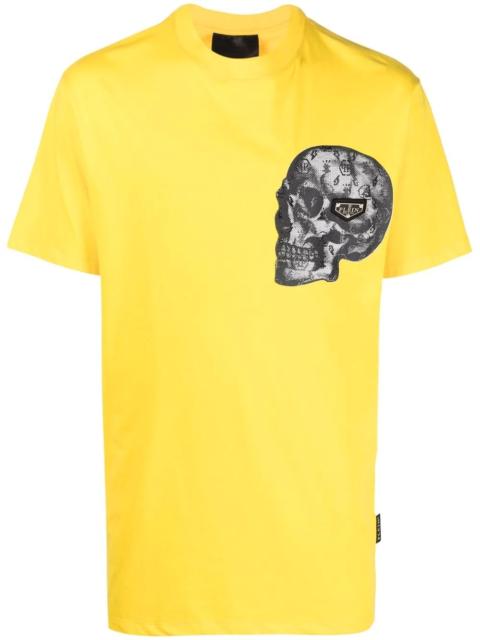 PHILIPP PLEIN skull-print cotton-blend T-shirt