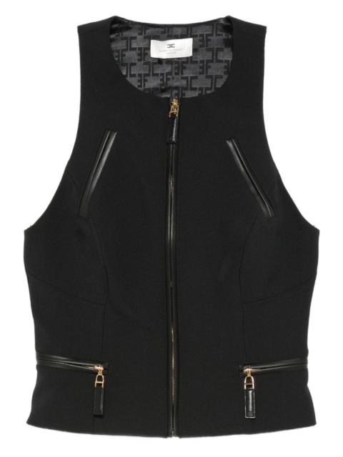 ELISABETTA FRANCHI zip-front tank top