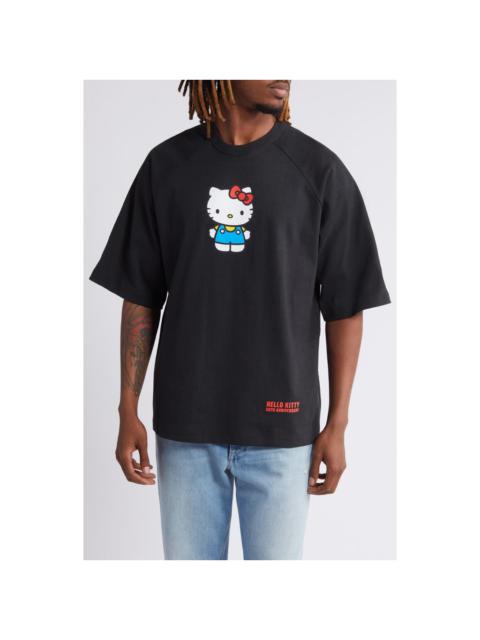 Champion Champion x Sanrio Hello Kitty® 50th Anniversary Oversize Graphic T-Shirt in Black at Nordstrom